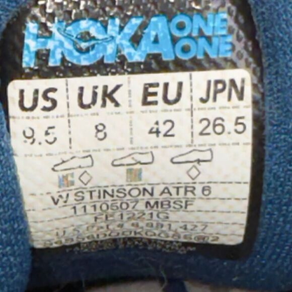 HOKA ONE ONE STINSON ATR 6 - Women’s Running Shoes - SIZE 9.5 - Picture 9 of 9